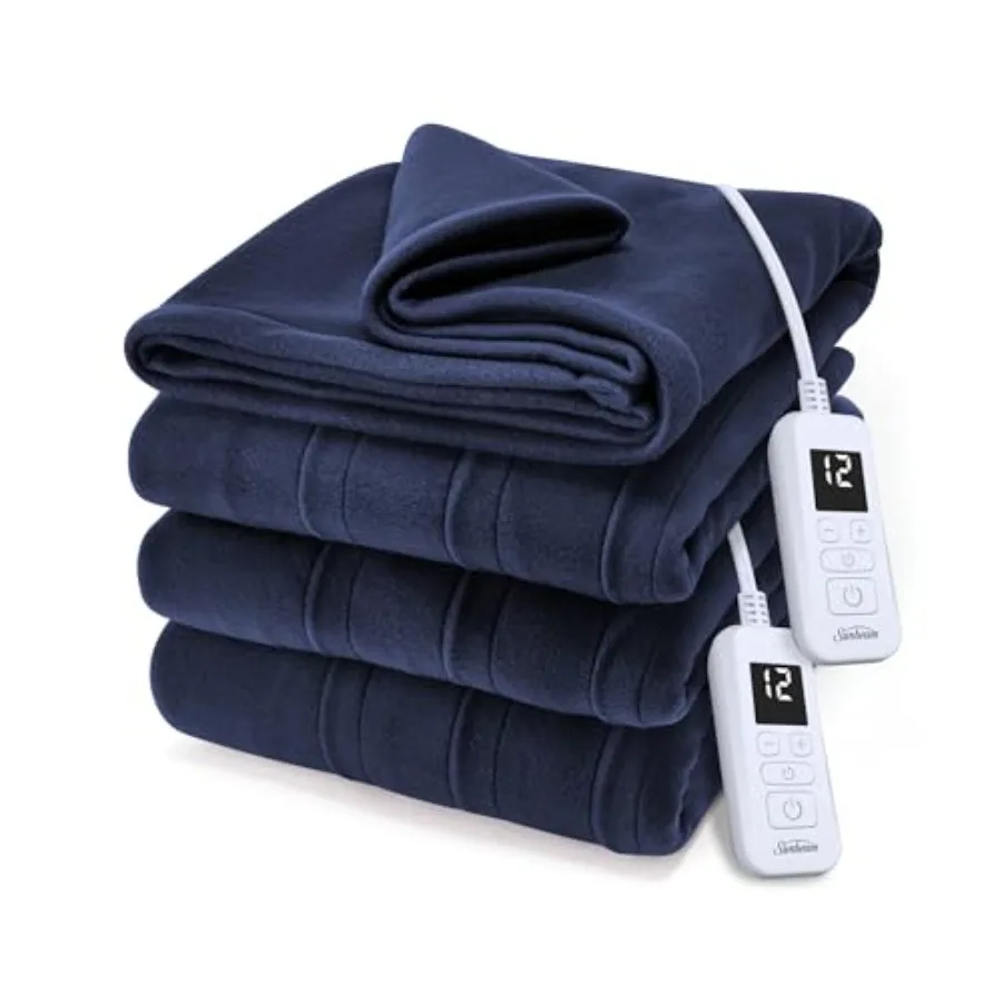 Royal Ultra Fleece Heated Electric Blanket King Size 90" x 100" 12 Heat Settings 12-Hour Selectable Auto Shut-Off Fast Heating
Royal Ultra Fleece Heated Electric Blanket King Size 90" x 100" 12 Heat Settings 12-Hour Selectable Auto Shut-Off Fast Heating