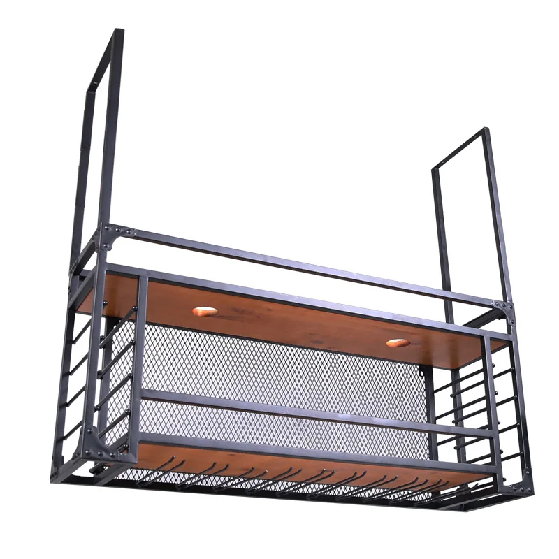 Wall wine rack Wall hanging solid wood rack Creative restaurant Hanging cup holder Iron decoration Bar counter Household
Wall wine rack Wall hanging solid wood rack Creative restaurant Hanging cup holder Iron decoration Bar counter Household