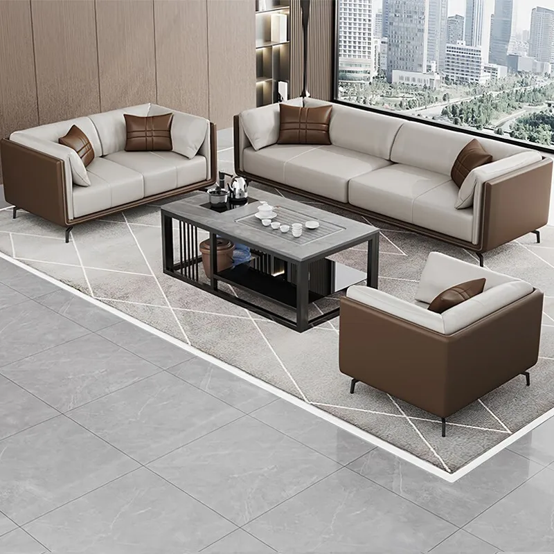 Office sofa coffee table combination modern simple business meeting guest reception Italian light luxury three-person sofa
Office sofa coffee table combination modern simple business meeting guest reception Italian light luxury three-person sofa