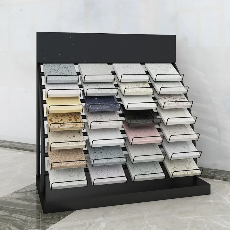 Tile shop color plate rack, stone color card display rack, marble wood floor rack.
Tile shop color plate rack, stone color card display rack, marble wood floor rack.