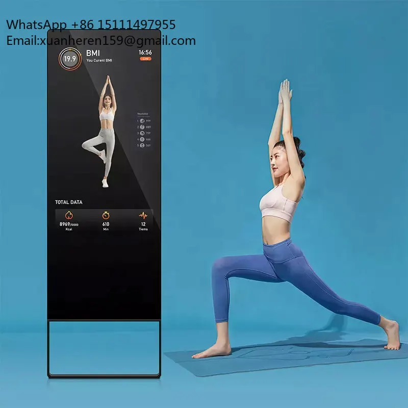 43 Inch Smart LCD Exercise Mirror Fitness Touch Screen Interactive Ultra Thin Workout Magic Mirror Video Trainer
43 Inch Smart LCD Exercise Mirror Fitness Touch Screen Interactive Ultra Thin Workout Magic Mirror Video Trainer
