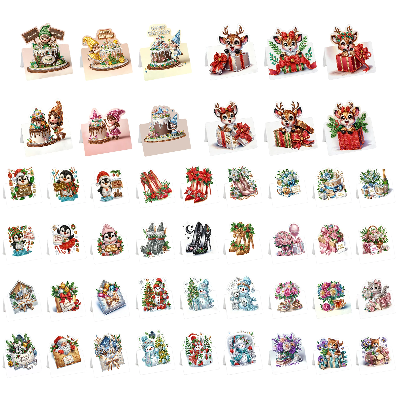 6 Packs Christmas Birthday DIY Diamond Art Greeting Cards Diamond Art Painting Greeting Cards for Christmas Birthday Holiday
6 Packs Christmas Birthday DIY Diamond Art Greeting Cards Diamond Art Painting Greeting Cards for Christmas Birthday Holiday