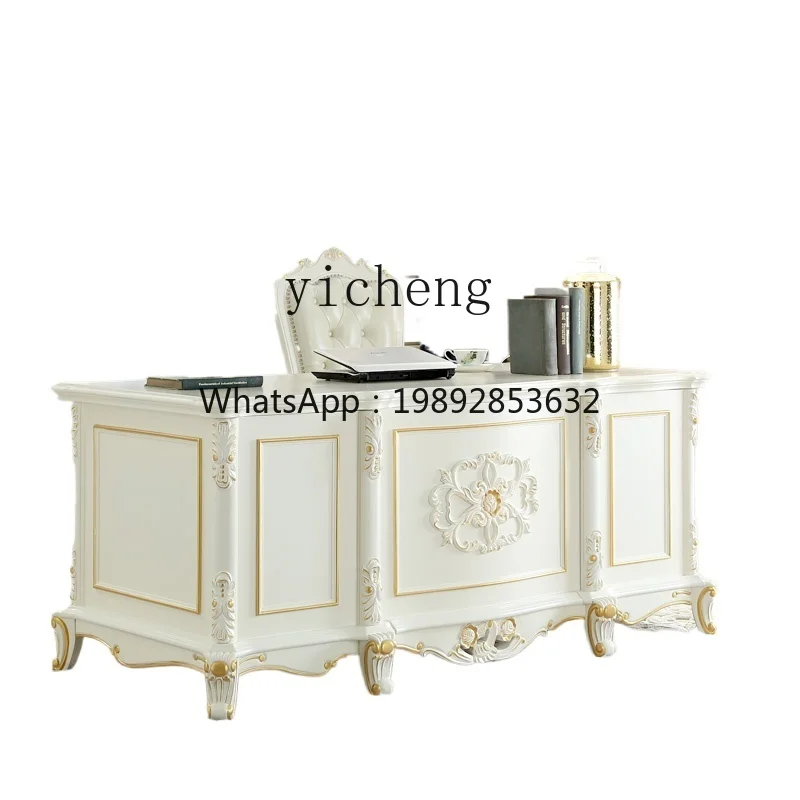 XL desk solid wood carving flower computer desk household writing desk European
XL desk solid wood carving flower computer desk household writing desk European