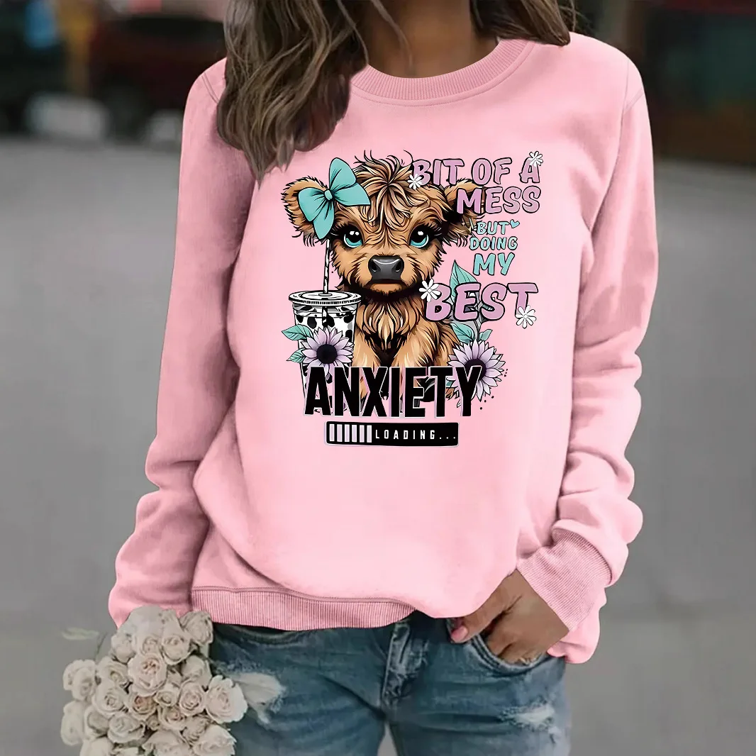 Осенне-зимняя повседневная толстовка с капюшоном и круглым вырезом с длинными рукавами и принтом коровы в европейском и американском стиле
Осенне-зимняя повседневная толстовка с капюшоном и круглым вырезом с длинными рукавами и принтом коровы в европейском и американском стиле