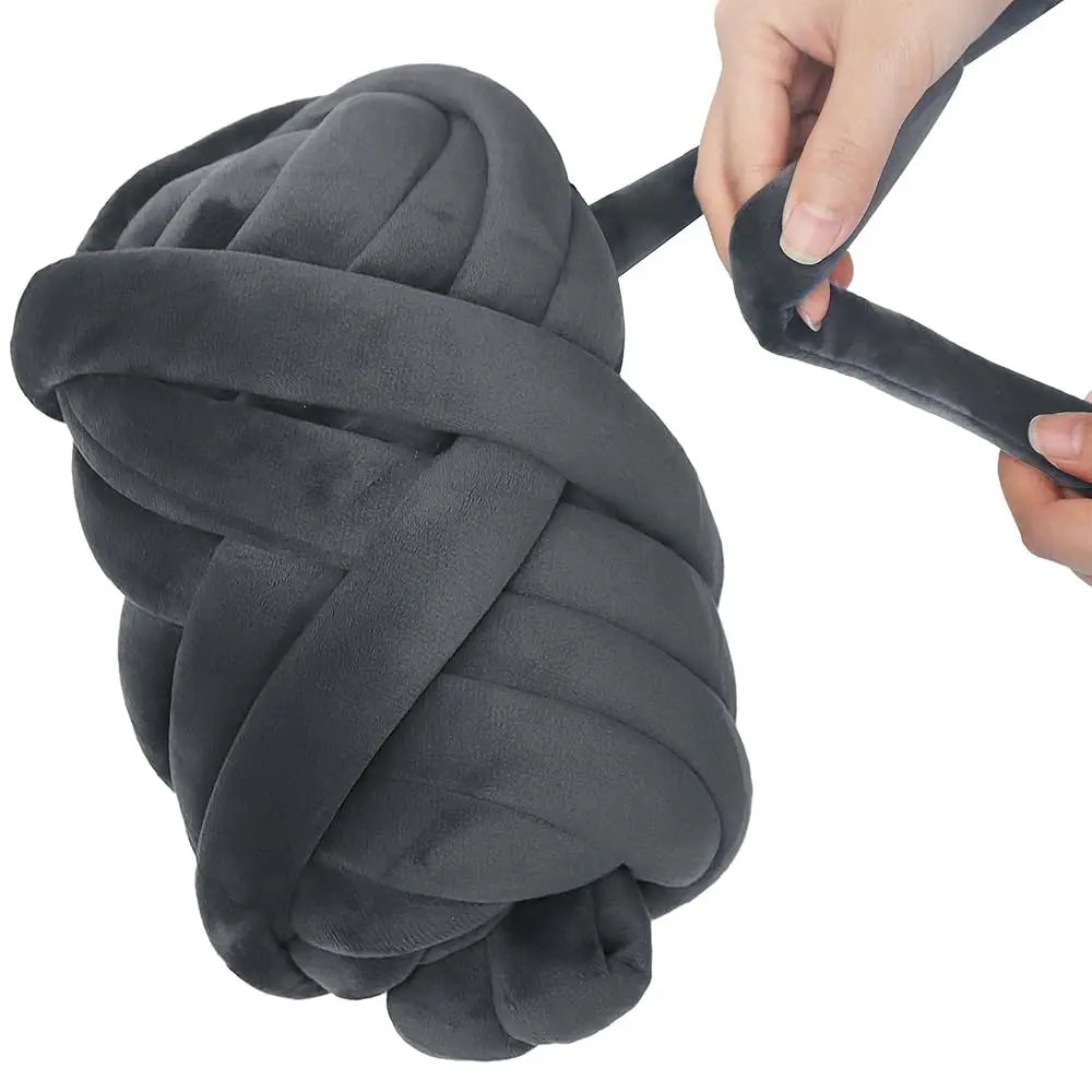 Arm Knitting Yarn for Chunky Knit Braided Blanket Hand DIY Bag Soft Thick Yarn(Dark Grey 0.55lb)
Arm Knitting Yarn for Chunky Knit Braided Blanket Hand DIY Bag Soft Thick Yarn(Dark Grey 0.55lb)