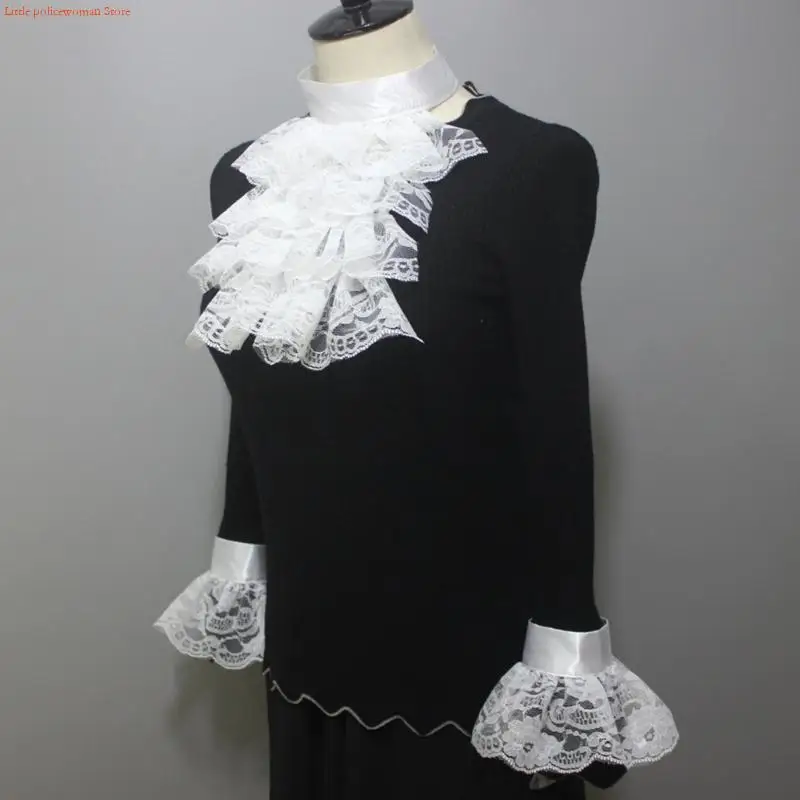 F92D декоративный воротник-жабо с накладными рукавами для женщин, эластичные манжеты на запястьях, съемный воротник, свадебное
F92D декоративный воротник-жабо с накладными рукавами для женщин, эластичные манжеты на запястьях, съемный воротник, свадебное