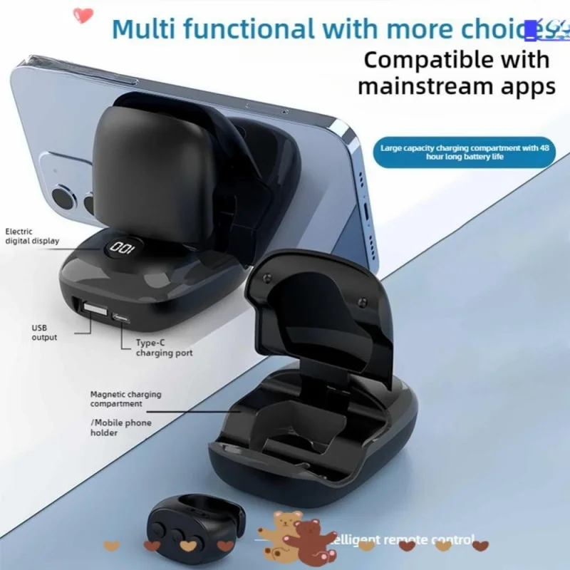 Беспроводной пульт дистанционного управления Bluetooth с прокруткой: многофункциональный для TikTok/Kindle/Android, поддерживает запись видео и переворачивание страниц.
Беспроводной пульт дистанционного управления Bluetooth с прокруткой: многофункциональный для TikTok/Kindle/Android, поддерживает запись видео и переворачивание страниц.