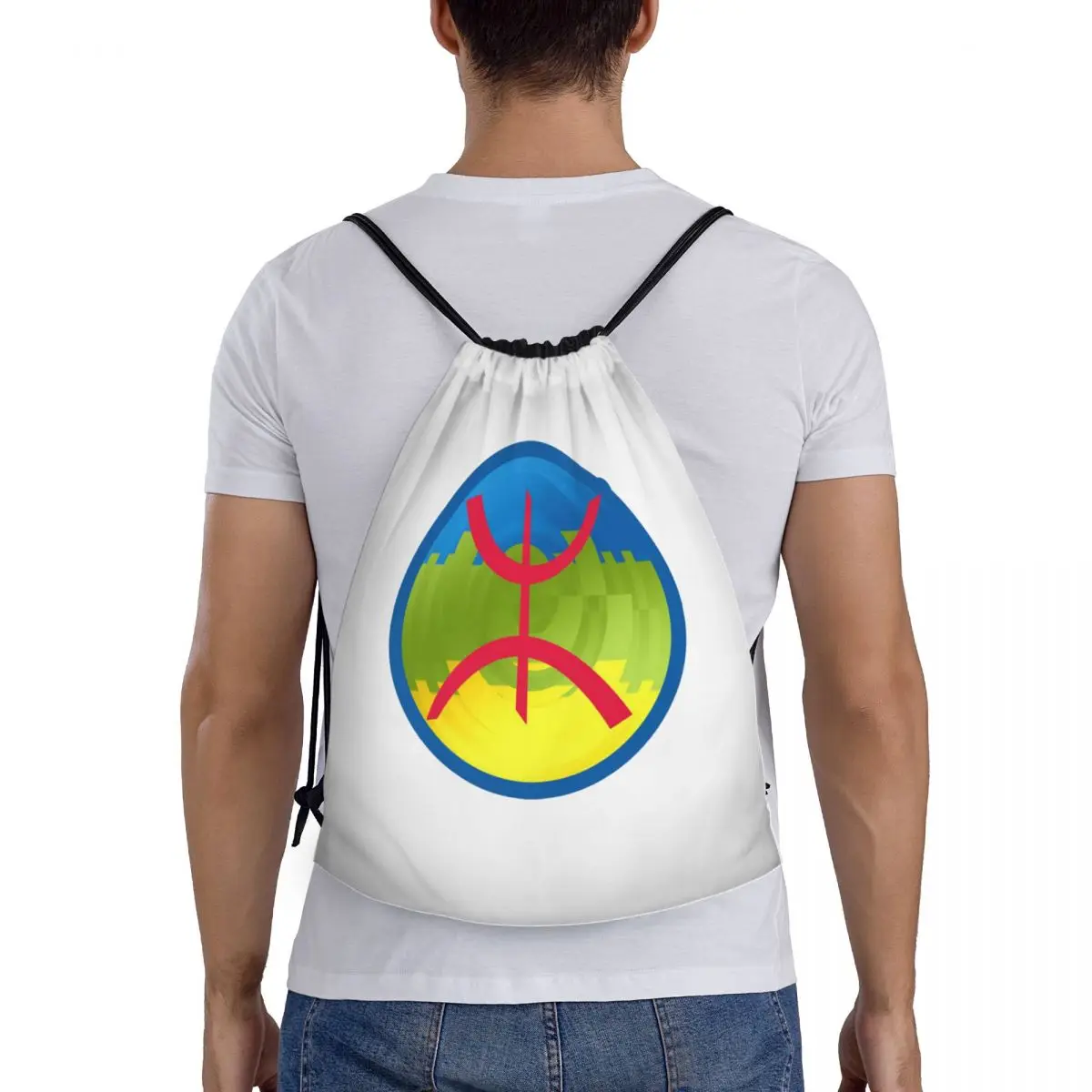 Berber Kabyle Berbers Amazigh Flag Backpacks Portable Drawstring Bags Sports Bag Book Bags for Man Woman Students
Berber Kabyle Berbers Amazigh Flag Backpacks Portable Drawstring Bags Sports Bag Book Bags for Man Woman Students