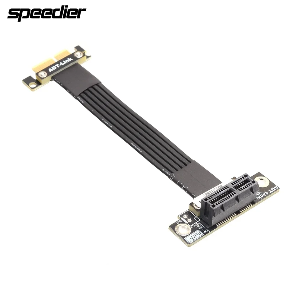 90 Degree Right Angle PCIe 4.0 x1 to x1 Extension Cable R11SL 16G/bps High-Speed PCI Express 1x Riser Card Ribbon Extender
90 Degree Right Angle PCIe 4.0 x1 to x1 Extension Cable R11SL 16G/bps High-Speed PCI Express 1x Riser Card Ribbon Extender