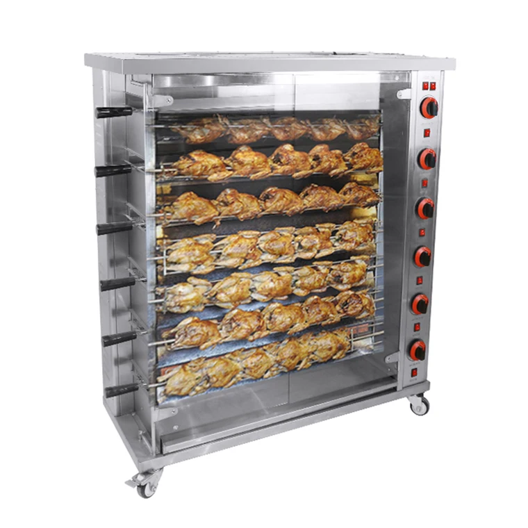 Industrial Commercial Stainless Steel 3 6 9 Rotary Gas Chicken Grill Rotisserie Machine Chicken Rotisserie Oven for Restaurant
Industrial Commercial Stainless Steel 3 6 9 Rotary Gas Chicken Grill Rotisserie Machine Chicken Rotisserie Oven for Restaurant