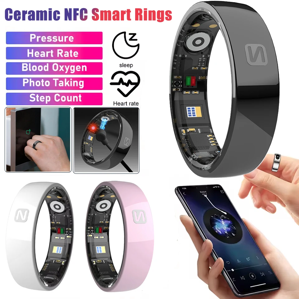 Смарт-кольцо NFC для женщин и мужчин, пульсометр, кислород в крови, монитор здоровья и сна, управление камерой, 5 АТМ, водонепроницаемый мультиспортивный режим
Смарт-кольцо NFC для женщин и мужчин, пульсометр, кислород в крови, монитор здоровья и сна, управление камерой, 5 АТМ, водонепроницаемый мультиспортивный режим