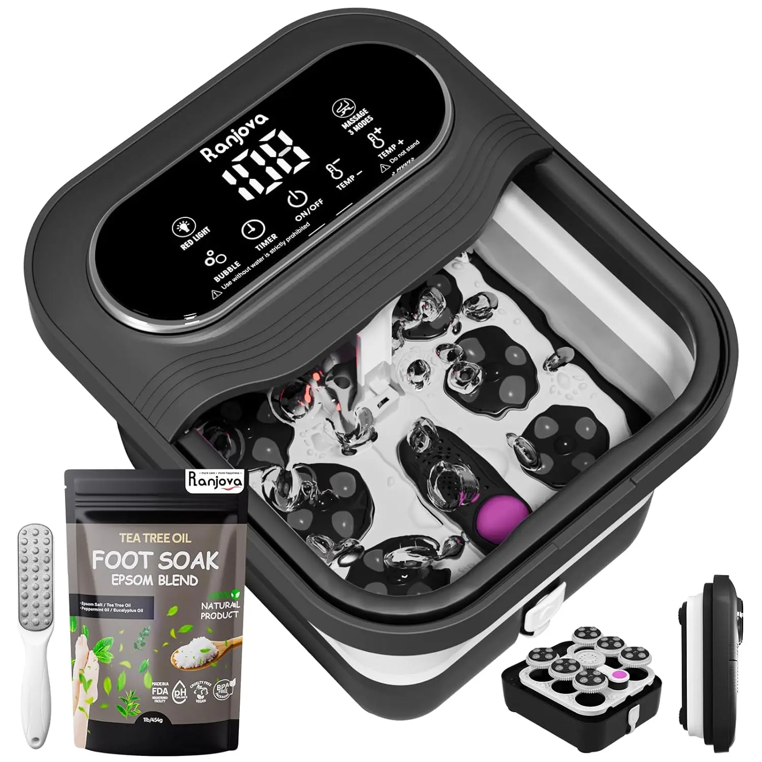 Электрическая ванночка для ног с подогревом, пузырьками, массажными шариками и складной конструкцией для релаксации
Электрическая ванночка для ног с подогревом, пузырьками, массажными шариками и складной конструкцией для релаксации