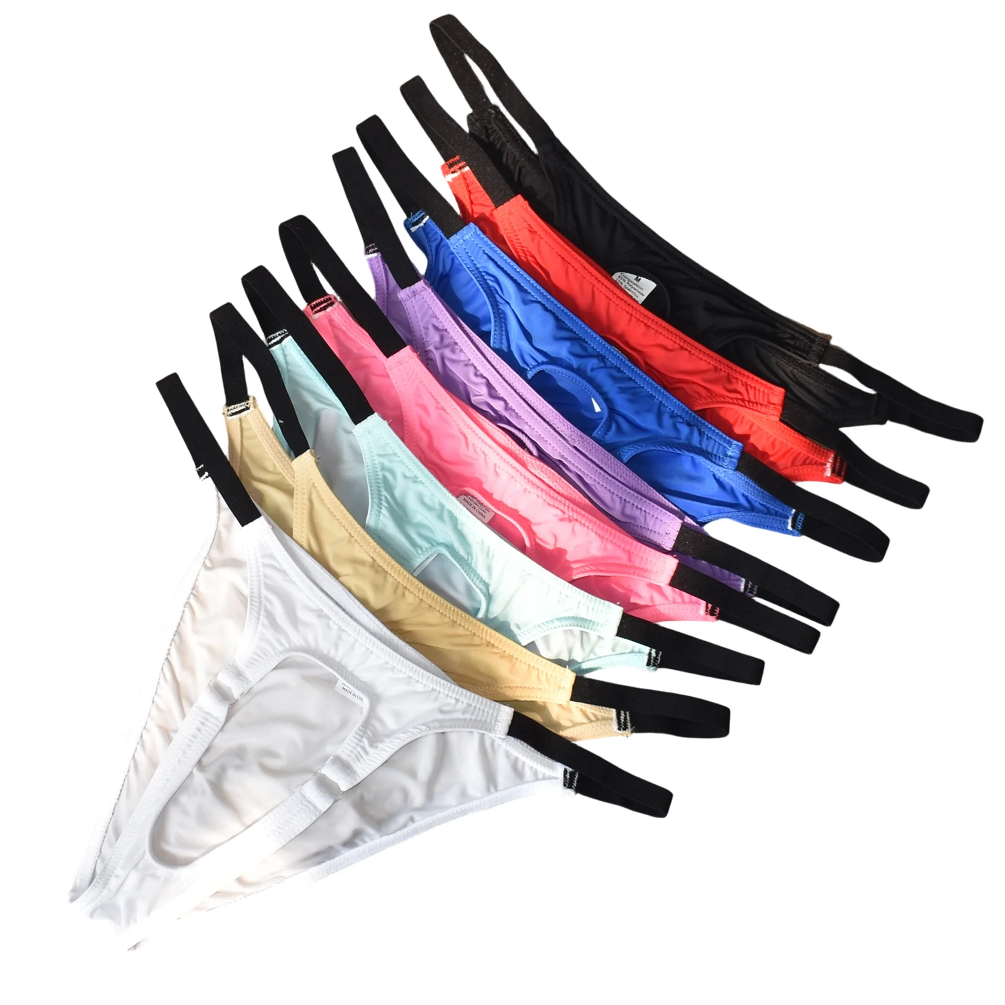 Men's Front Open Hole Underwear Ice Silk Breathable Comfy Thongs Briefs Ultra-thin Sexy G-strings Panties Jockstrap Underpants
Men's Front Open Hole Underwear Ice Silk Breathable Comfy Thongs Briefs Ultra-thin Sexy G-strings Panties Jockstrap Underpants