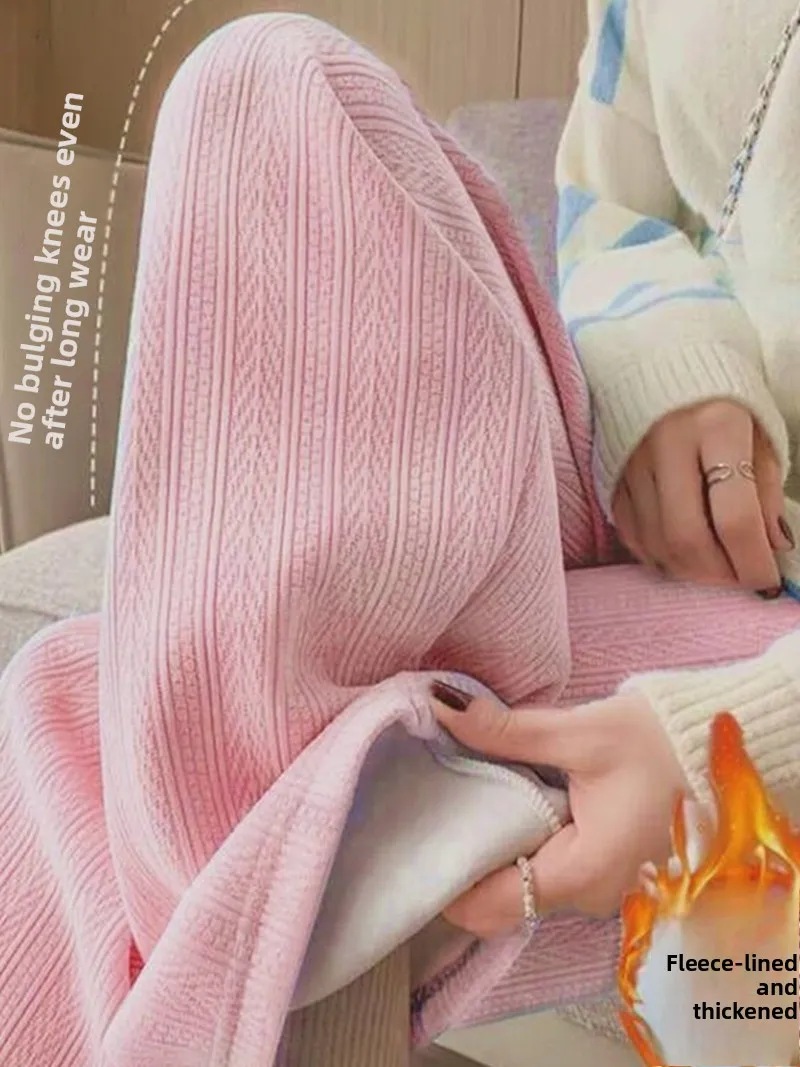 Шифоновые повседневные широкие брюки с высокой талией, женские осенне-зимние новые брюки на бархатной подкладке, утягивающие брюки с девятью точками
Шифоновые повседневные широкие брюки с высокой талией, женские осенне-зимние новые брюки на бархатной подкладке, утягивающие брюки с девятью точками