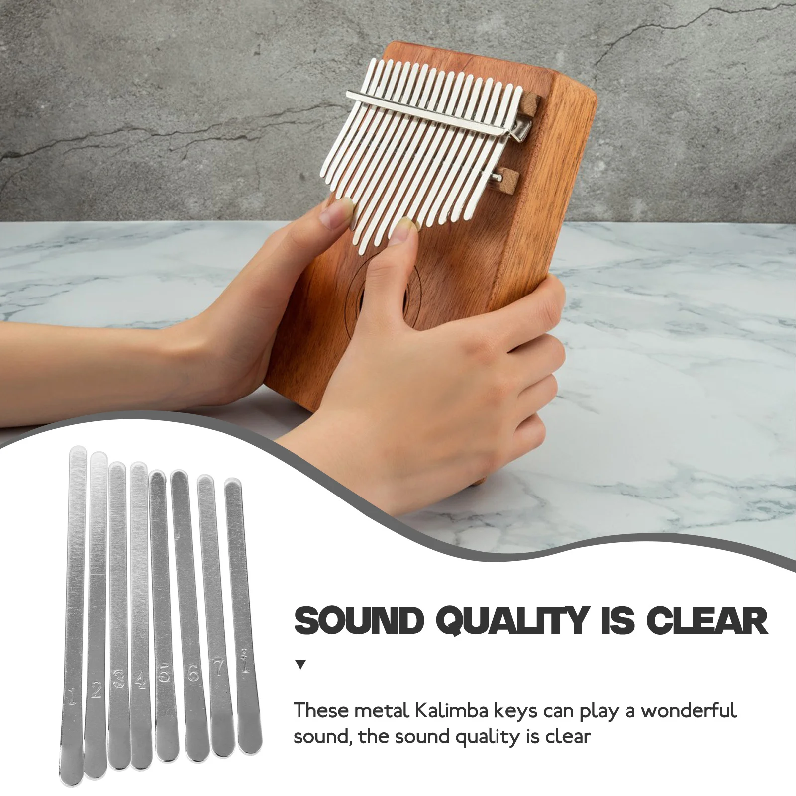 Mini Kalymba Eight-tone Thumb Piano Keys Music Accessories Metal Finger DIY Kalimba
Mini Kalymba Eight-tone Thumb Piano Keys Music Accessories Metal Finger DIY Kalimba