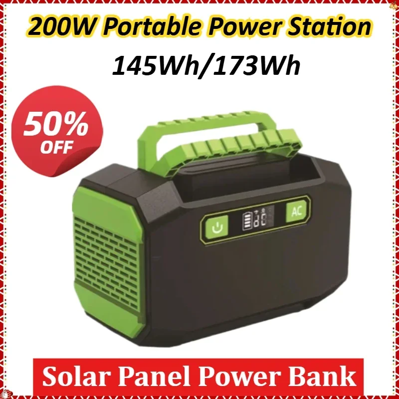 New 200W 145Wh/173Wh 220V/110V Portable Power Station Solar Generator Outdoor Emergency Mobile Power Bank For Camping Power LED
New 200W 145Wh/173Wh 220V/110V Portable Power Station Solar Generator Outdoor Emergency Mobile Power Bank For Camping Power LED
