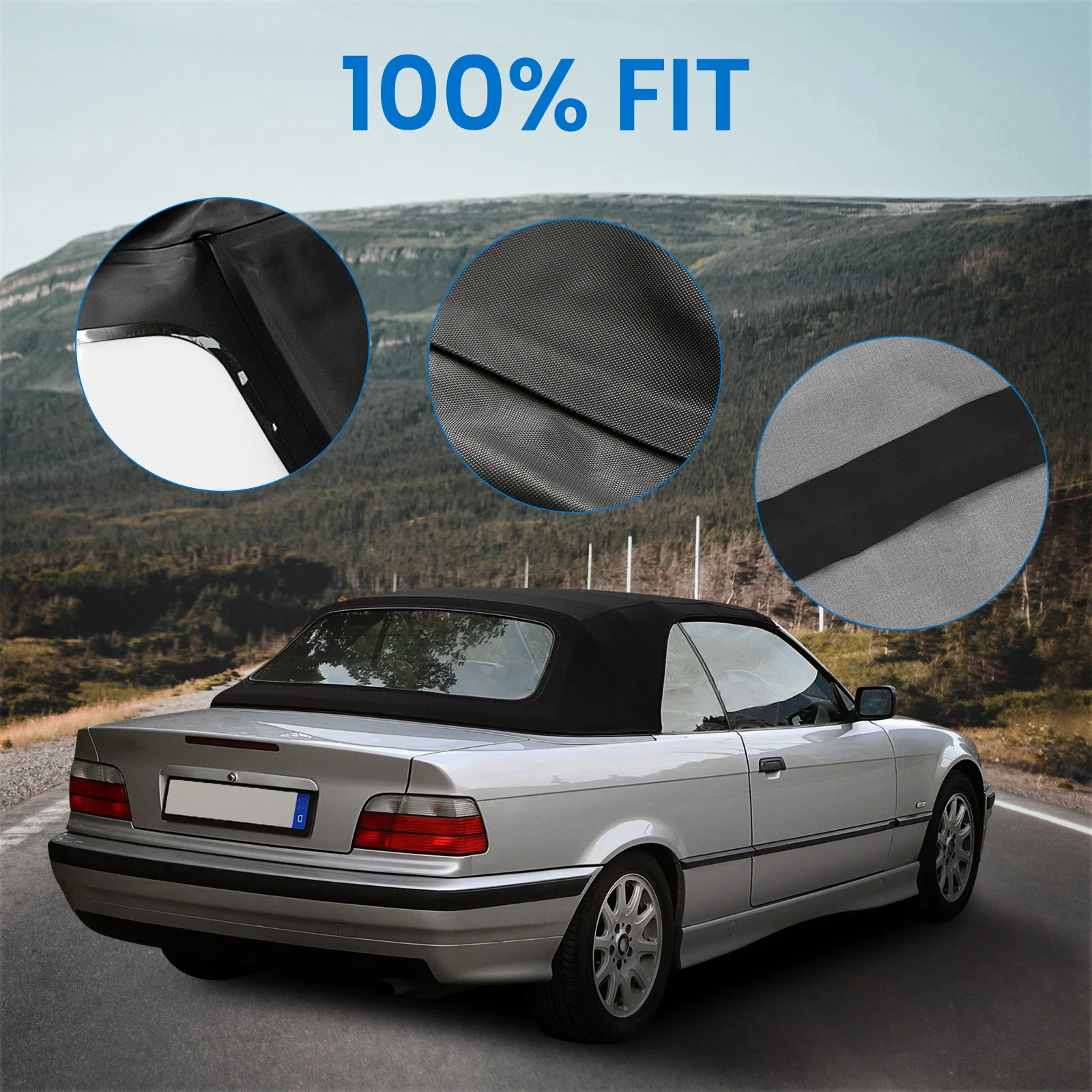 Кабриолетная мягкая верхняя часть с подогревом стекла, черное для BMW E36 318i, 320i, 323i, 325i, 328i, высокая производительность
Кабриолетная мягкая верхняя часть с подогревом стекла, черное для BMW E36 318i, 320i, 323i, 325i, 328i, высокая производительность