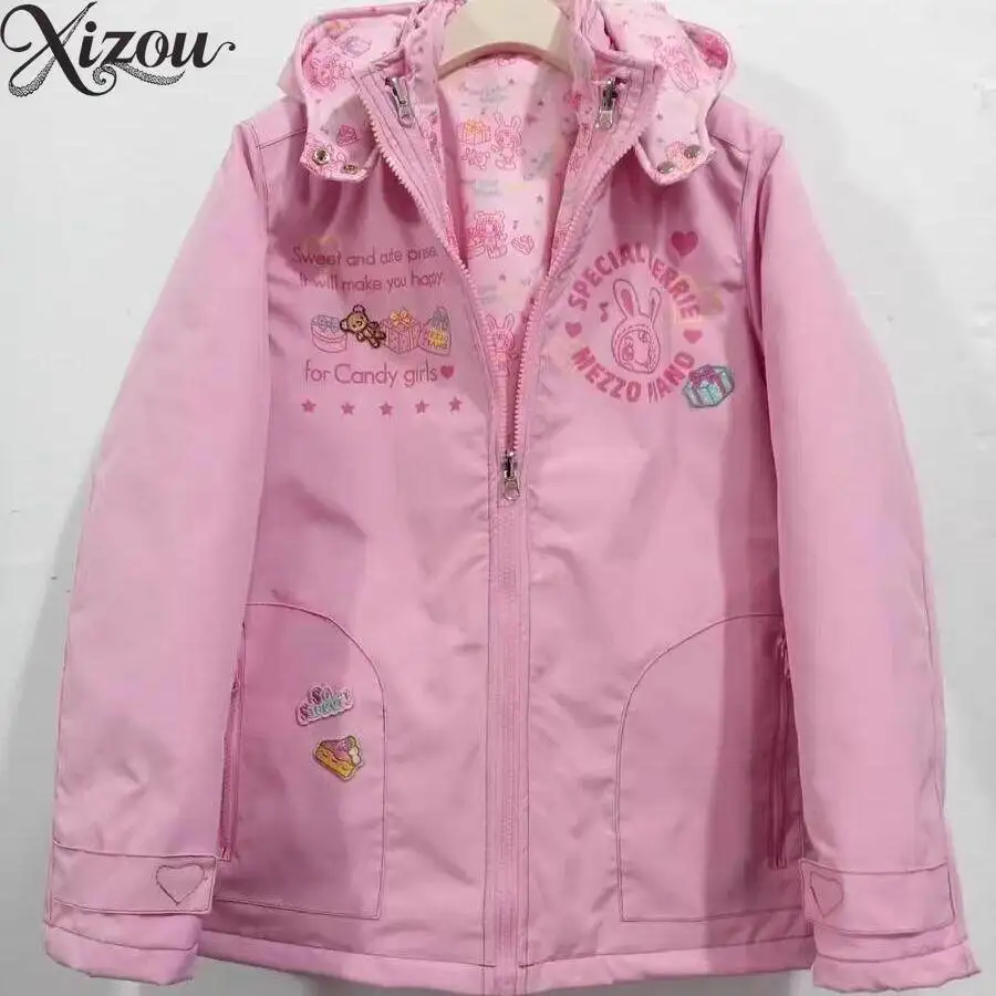 Candy Rabbit Hoodie Coat Pink Zip-Up Jacket Cute Girls Sweet Cartoon Warm Clothes Women 2026 Winter Parkas Zipper Puffer Hoodied
Candy Rabbit Hoodie Coat Pink Zip-Up Jacket Cute Girls Sweet Cartoon Warm Clothes Women 2026 Winter Parkas Zipper Puffer Hoodied