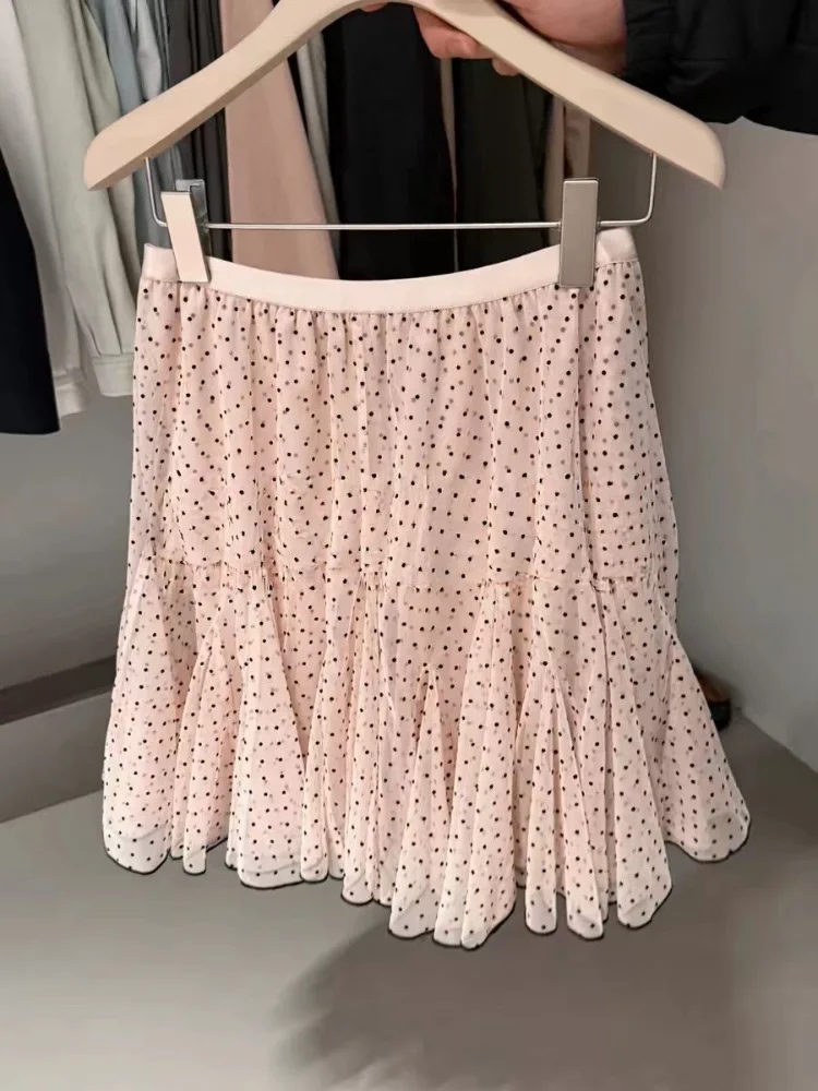 Fairy Mesh Polka Dot Mini Skirt Women 2026 Summer High Waist Pleated A-line Party Skirts Sweet Y2k Aesthetic Faldas Ins
Fairy Mesh Polka Dot Mini Skirt Women 2026 Summer High Waist Pleated A-line Party Skirts Sweet Y2k Aesthetic Faldas Ins