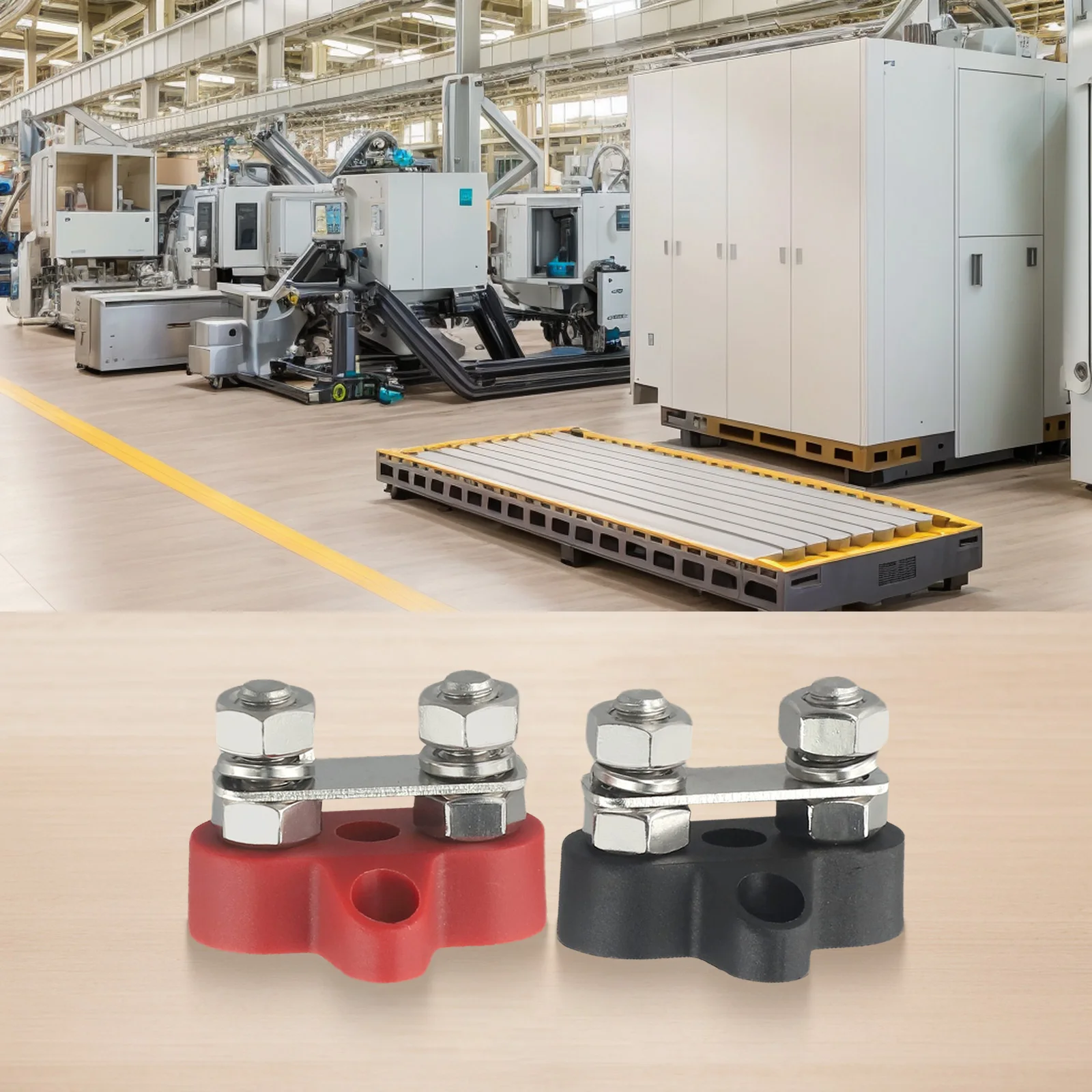 Dual Connection Bolt Battery Terminal Blocks 2PCS for 12 48V DC Wiring in Automotive Marine and Industrial Power Applications
Dual Connection Bolt Battery Terminal Blocks 2PCS for 12 48V DC Wiring in Automotive Marine and Industrial Power Applications