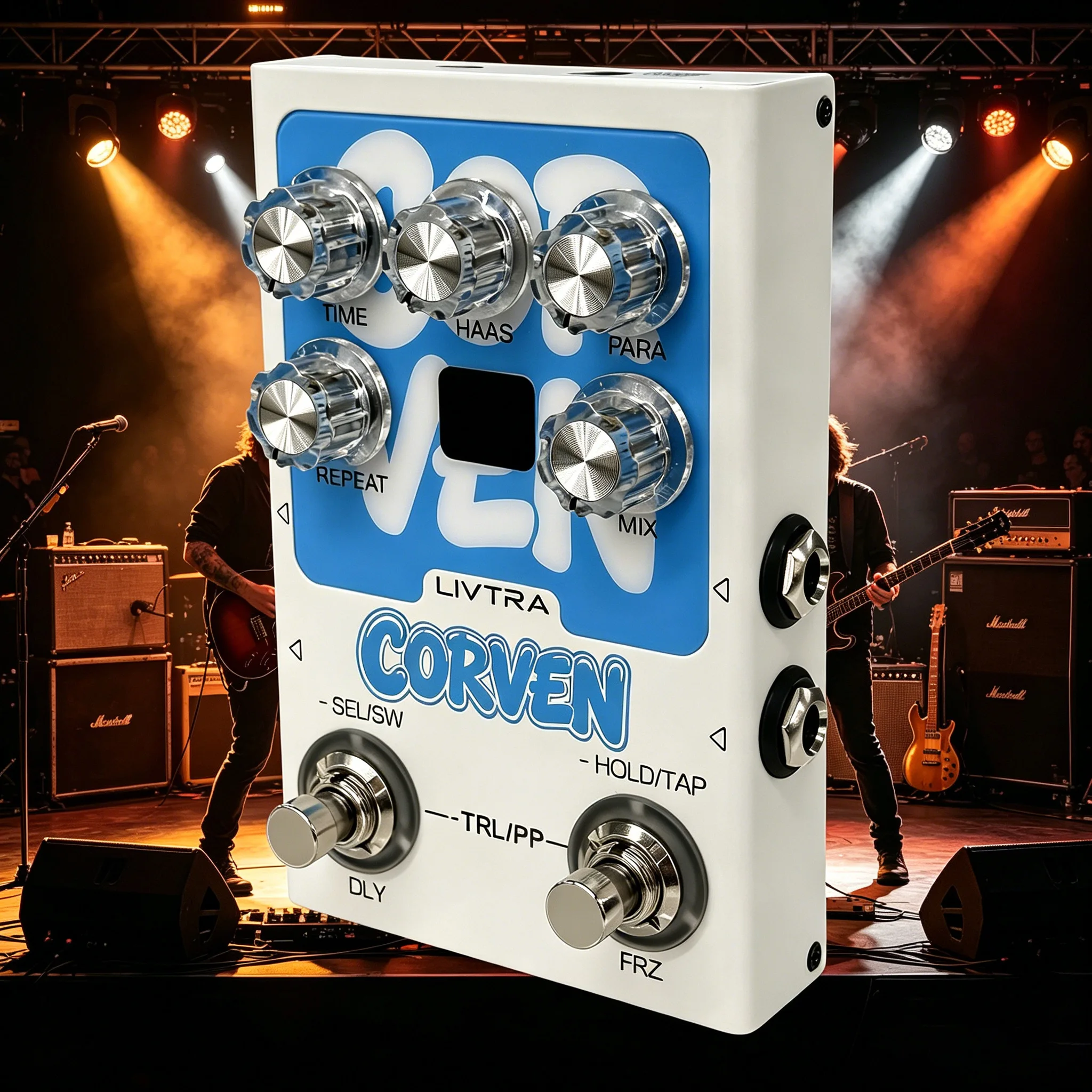 LIVTRA CORVEN Stereo Delay Effect Pedal True Stereo I/O 9 Algorithms Tap Tempo Freeze USB Recording Guitar Effects Pedal
LIVTRA CORVEN Stereo Delay Effect Pedal True Stereo I/O 9 Algorithms Tap Tempo Freeze USB Recording Guitar Effects Pedal