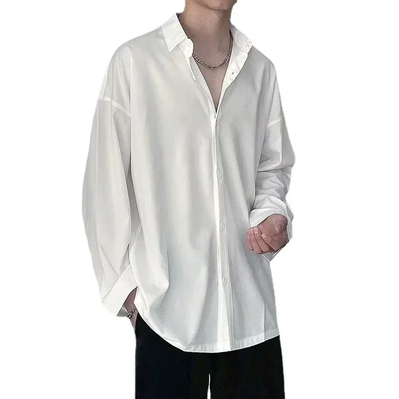 Cotton Shirts Men Korean Fashion Casual Long Sleeve 2024 Spring Loose Men's Clothing Wedding Party Dress
Cotton Shirts Men Korean Fashion Casual Long Sleeve 2024 Spring Loose Men's Clothing Wedding Party Dress