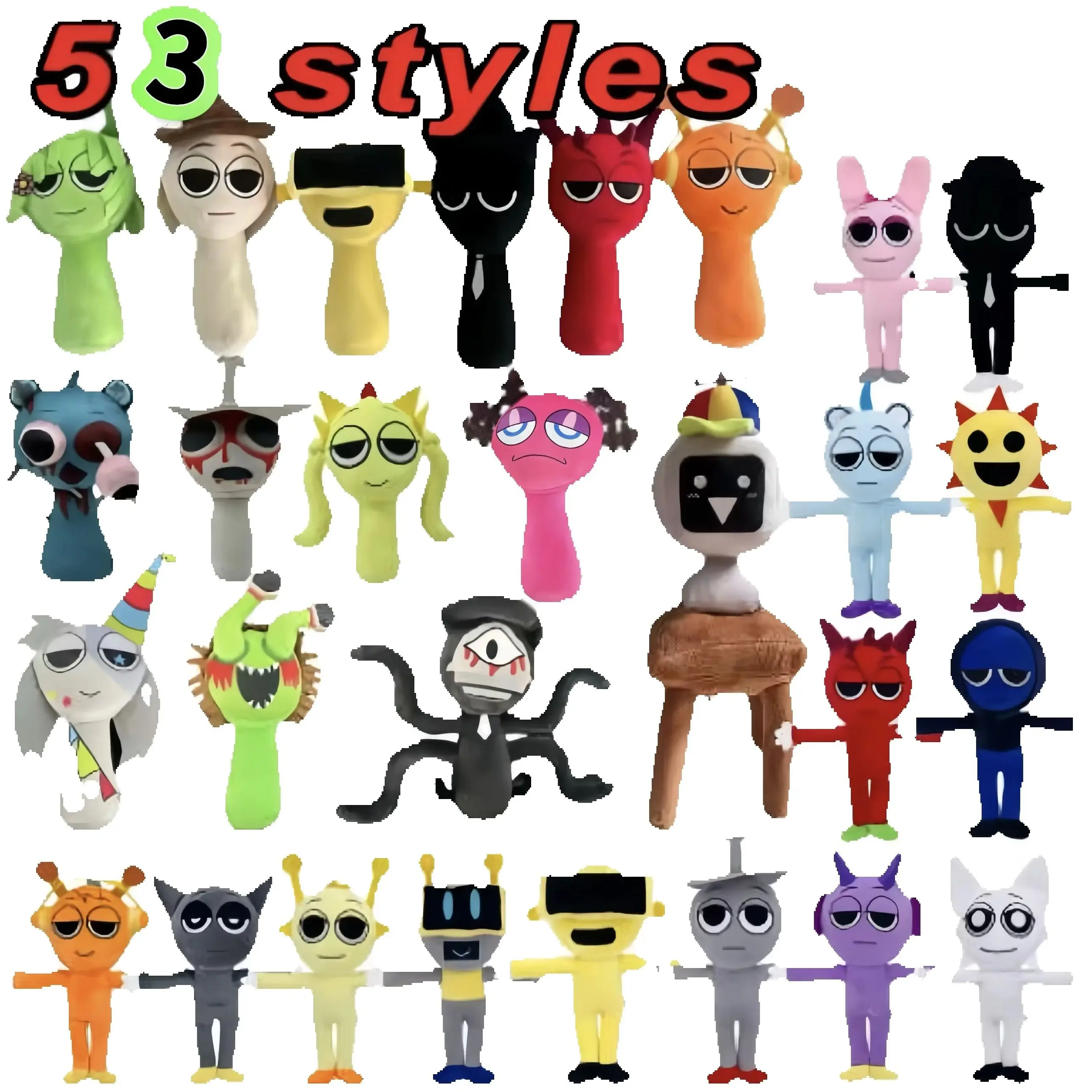 53styles Sprunki Plush Toys Sprunki Incredibox Plush Doll Sprunki Game Cartoon Kids Birthday Gifts Stuffed Dolls Christmas Gift
53styles Sprunki Plush Toys Sprunki Incredibox Plush Doll Sprunki Game Cartoon Kids Birthday Gifts Stuffed Dolls Christmas Gift