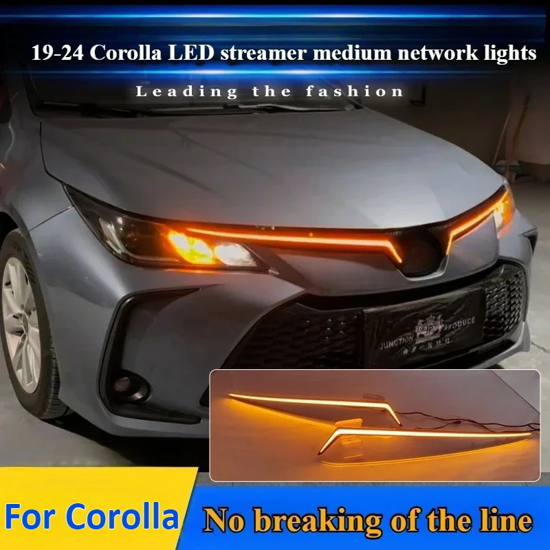 For 2019-2024 Toyota Corolla streamer in the mesh light, LED front through light, modified decorative light
For 2019-2024 Toyota Corolla streamer in the mesh light, LED front through light, modified decorative light