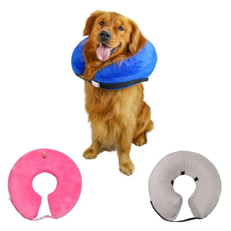Adjustable Pet Elizabethan Collars Soft Cozy Plush Protective Recovery PVC Inflatable Dog Cat Cone Cervical Collar
Adjustable Pet Elizabethan Collars Soft Cozy Plush Protective Recovery PVC Inflatable Dog Cat Cone Cervical Collar