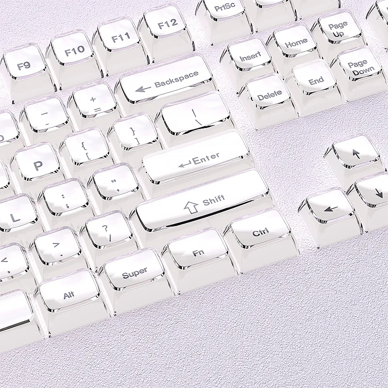 Jelly texture - engraved keycaps small full set of outer transparent inner layer solid color - MDA height 132 keys
Jelly texture - engraved keycaps small full set of outer transparent inner layer solid color - MDA height 132 keys