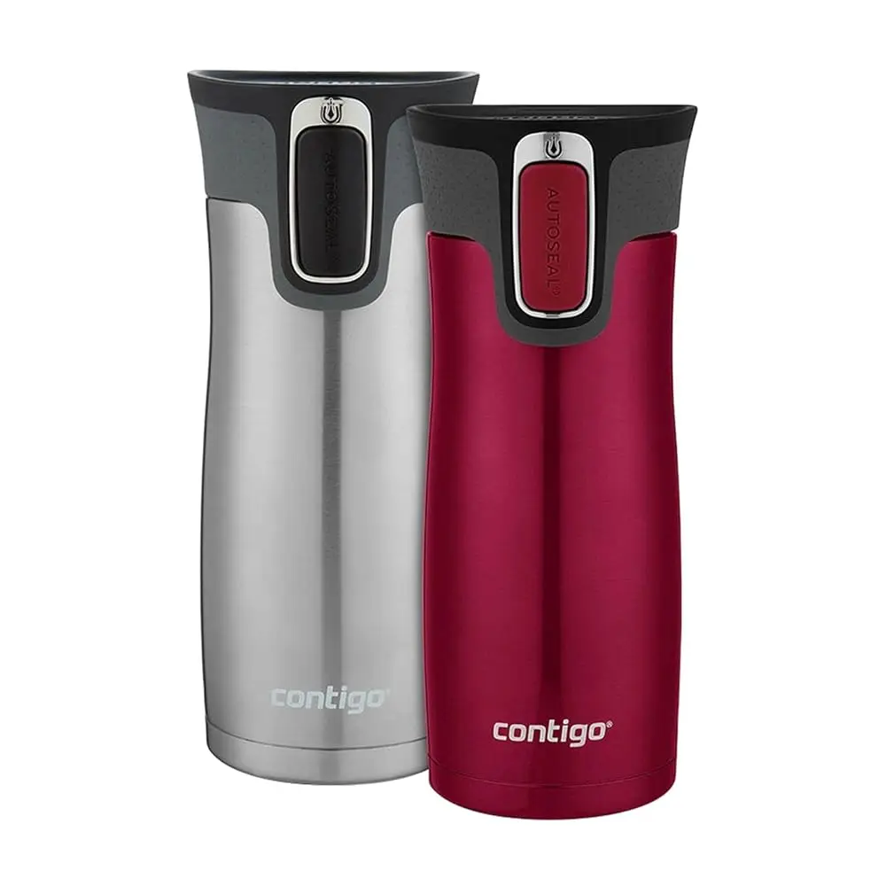 West Loop Stainl Steel Vacuum-Insulated Travel Mug With Spill-Proof Lid, 16Oz 2-Pack, Very Berry & Steel Colors, Keeps Hot To
West Loop Stainl Steel Vacuum-Insulated Travel Mug With Spill-Proof Lid, 16Oz 2-Pack, Very Berry & Steel Colors, Keeps Hot To