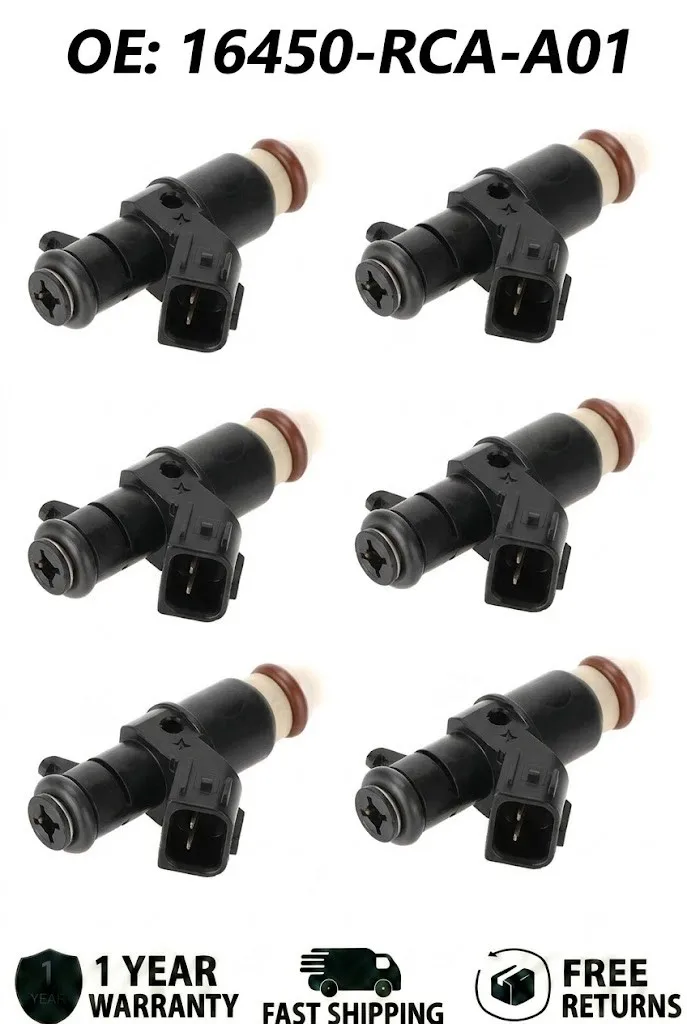 6pcs Fuel Injectors for Honda Pilot 3.5L V6 2005-2007, Replacement Part 16450-RCA-A01, High Efficiency Nozzle Set
6pcs Fuel Injectors for Honda Pilot 3.5L V6 2005-2007, Replacement Part 16450-RCA-A01, High Efficiency Nozzle Set