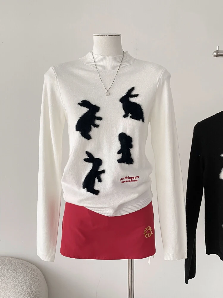 Kawaii White Sweater Women Sweet Loose Long Sleeve O-Neck Knitted Pullovers Autumn Winter Chic Design Slim Fit Top Sweater
Kawaii White Sweater Women Sweet Loose Long Sleeve O-Neck Knitted Pullovers Autumn Winter Chic Design Slim Fit Top Sweater