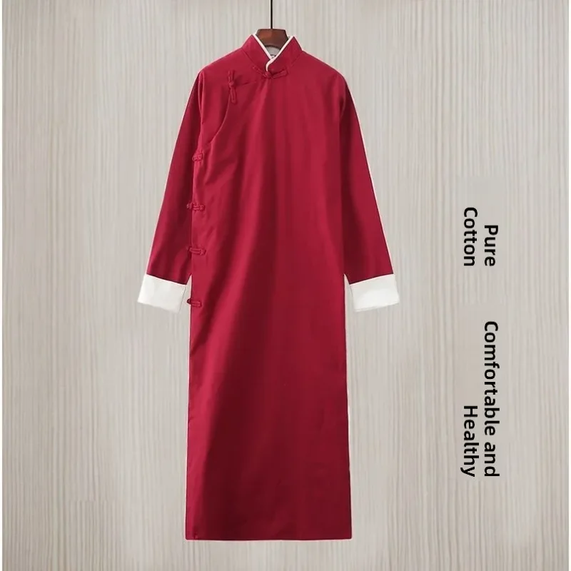 Men's Long Shirt Qing Dynasty Style Performance Costume Stand-up Comedy Gown Traditional Chinese Fashion Student Uniform
Men's Long Shirt Qing Dynasty Style Performance Costume Stand-up Comedy Gown Traditional Chinese Fashion Student Uniform