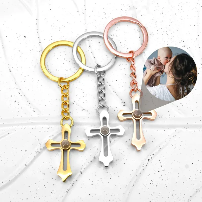DHQH New Wholesale Customized Photo Cross Projection Keychain Personalized Picture Projection Cross Commemorative Jewelry Gift
DHQH New Wholesale Customized Photo Cross Projection Keychain Personalized Picture Projection Cross Commemorative Jewelry Gift