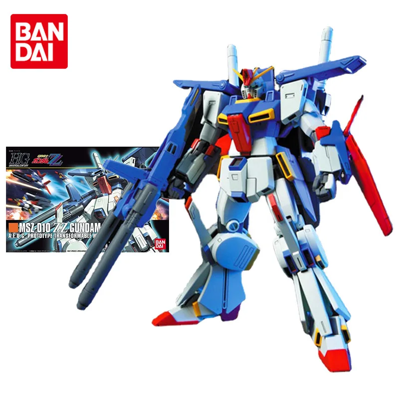 Bandai Gundam Model Kit Anime Figure HGUC 1/144 MSZ-010 ZZ GUNDAM Genuine Gunpla Model Anime Action Figure Toys for Children 
Bandai Gundam Model Kit Anime Figure HGUC 1/144 MSZ-010 ZZ GUNDAM Genuine Gunpla Model Anime Action Figure Toys for Children