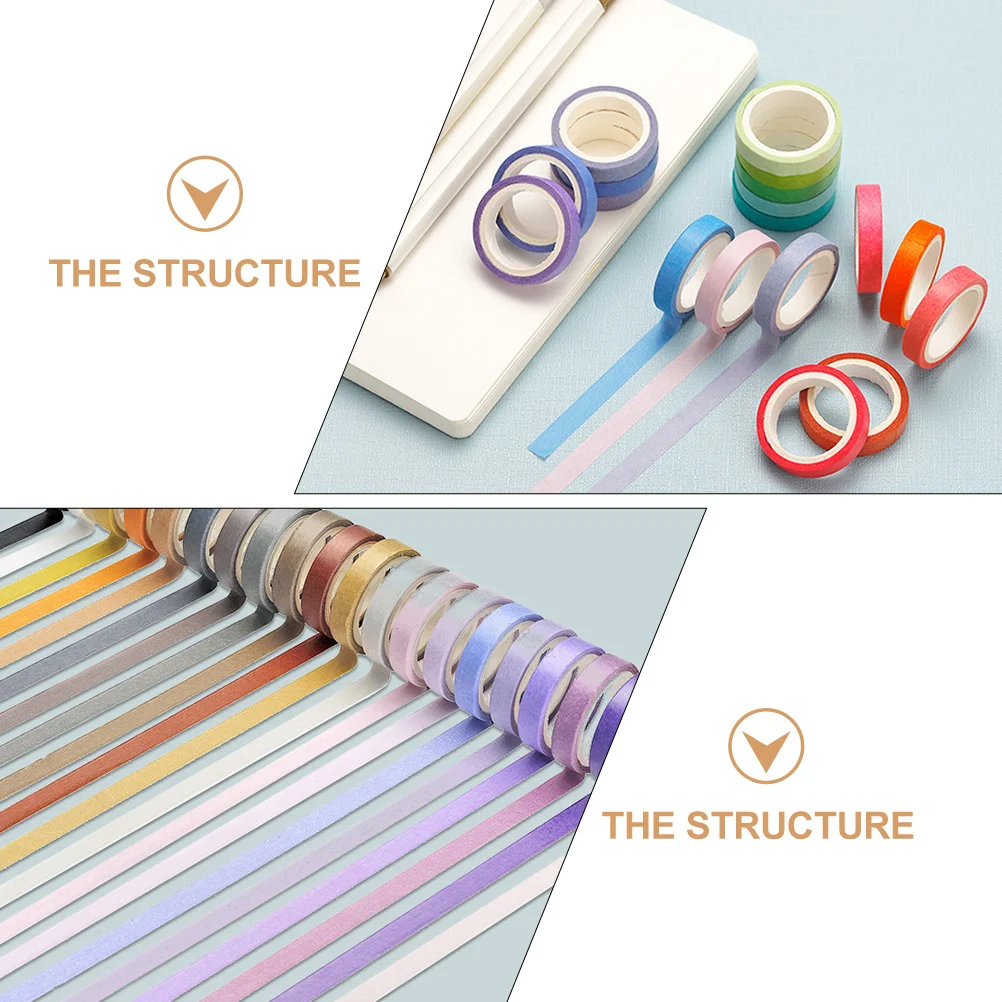 60pcs Self-Adhesive Washi Tape Multi-Color Pure Color Sticky For Diy Scrapbooking Gift Wrapping Notebook Decoration Decorative 
60pcs Self-Adhesive Washi Tape Multi-Color Pure Color Sticky For Diy Scrapbooking Gift Wrapping Notebook Decoration Decorative