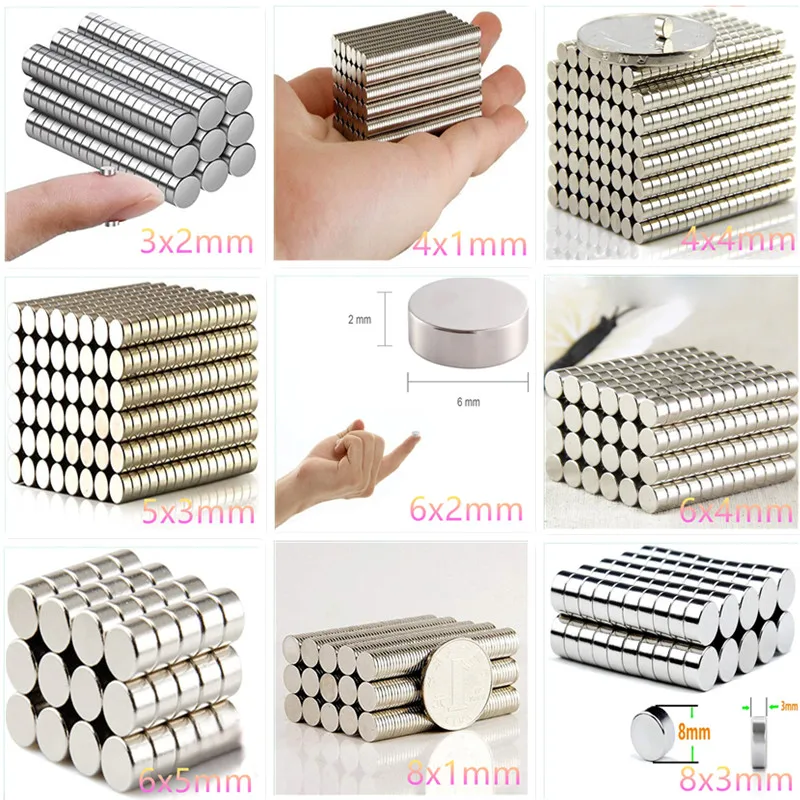 10/20/50/100pcs Round Magnet Powerful Neodymium Magnet N35 Rare Earth Disc Craft Permanent Magnets
10/20/50/100pcs Round Magnet Powerful Neodymium Magnet N35 Rare Earth Disc Craft Permanent Magnets