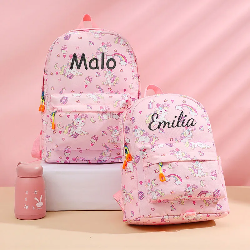 Personalised Embroidery Nicorn Kids Backpack Lightweight Breathable Cute Small Rucksack Rainbow with Leash for Girls Custom Name
Personalised Embroidery Nicorn Kids Backpack Lightweight Breathable Cute Small Rucksack Rainbow with Leash for Girls Custom Name