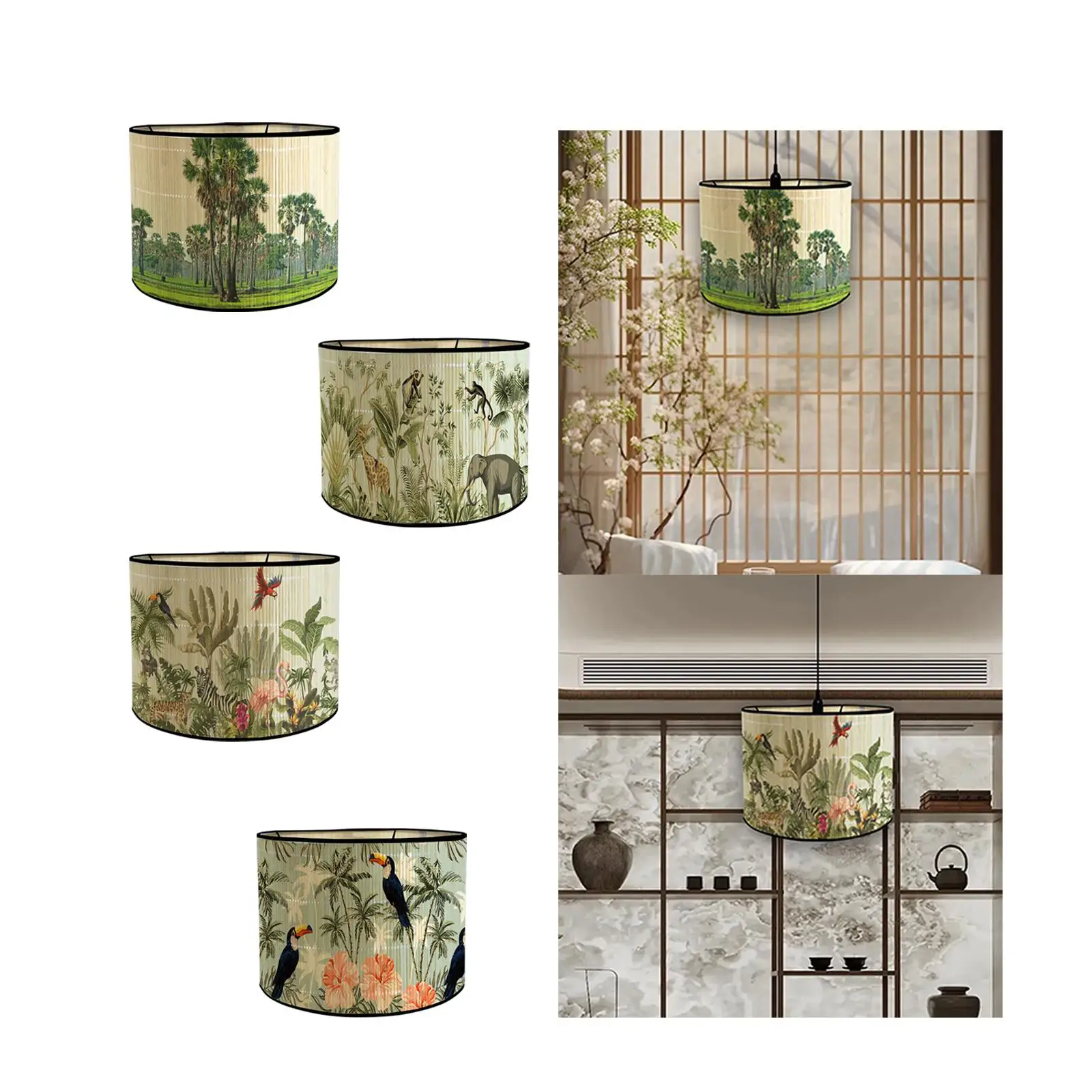 Bamboo Lamp Shades E27 Decorative Drum Lamp Shade for Floor Lamps Desk Lamps
Bamboo Lamp Shades E27 Decorative Drum Lamp Shade for Floor Lamps Desk Lamps