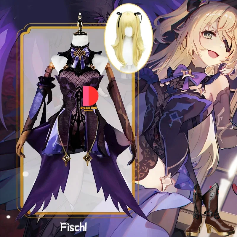 Game Genshin Impact Fischl Cosplay Costume for Women Anime Clothes Dress for Women Halloween Uniform Sexy Elegant Role Play
Game Genshin Impact Fischl Cosplay Costume for Women Anime Clothes Dress for Women Halloween Uniform Sexy Elegant Role Play