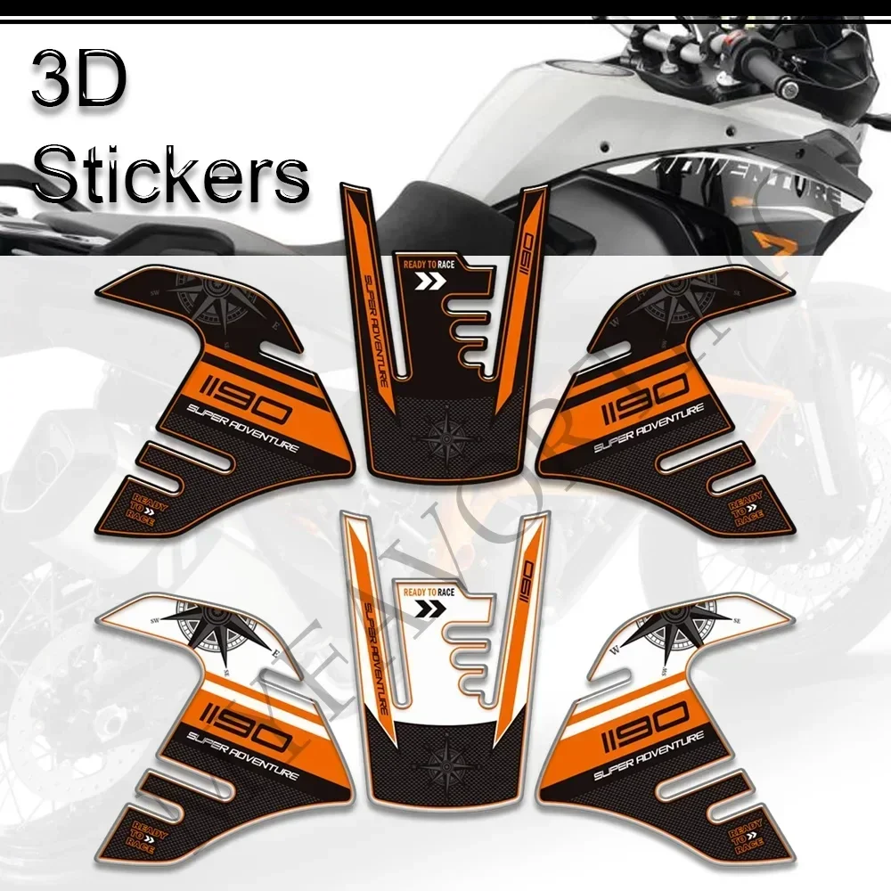 For 1190 Super Adventure R S Motorcycle Tank Pad Side Grips ADV Gas Fuel Oil Kit Knee Protection 3D Stickers
For 1190 Super Adventure R S Motorcycle Tank Pad Side Grips ADV Gas Fuel Oil Kit Knee Protection 3D Stickers