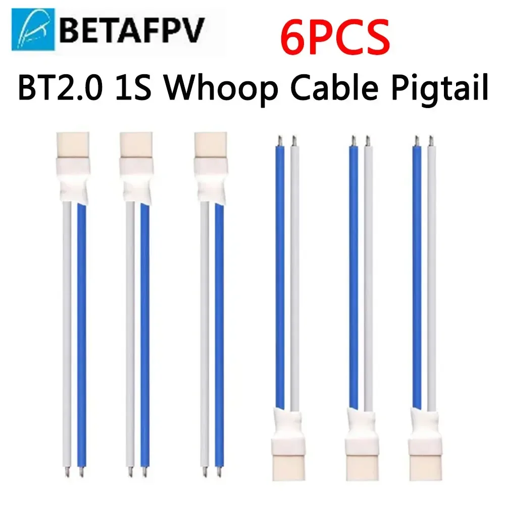 BETAFPV BT2.0 1S Whoop Cable Pigtail 22AWG with BT2.0 Male Connector for BT2.0 300mAh 1S Battery Brushless Whoop Drone
BETAFPV BT2.0 1S Whoop Cable Pigtail 22AWG with BT2.0 Male Connector for BT2.0 300mAh 1S Battery Brushless Whoop Drone