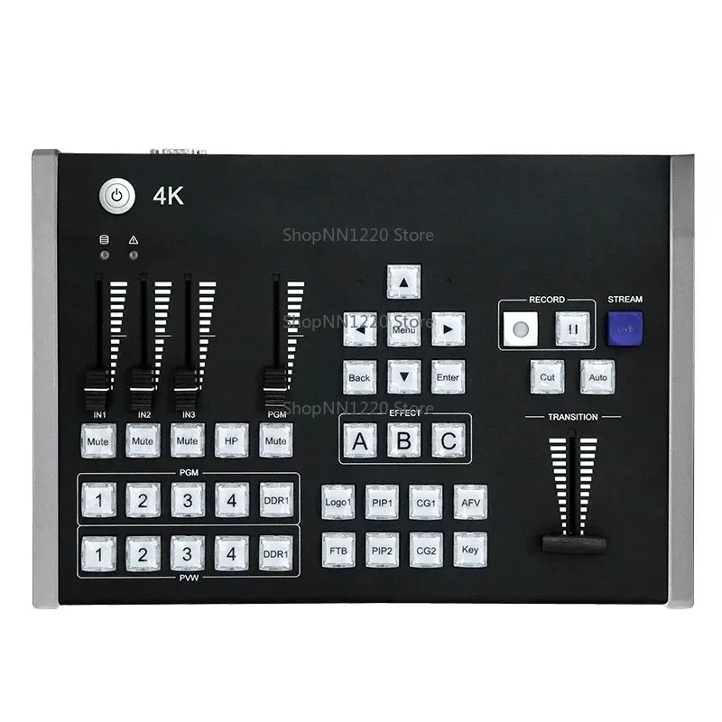 Portable 4K Video Mixer With High-definition Video Special Effects And Streaming Capabilities, 4HDMI Switcher
Portable 4K Video Mixer With High-definition Video Special Effects And Streaming Capabilities, 4HDMI Switcher