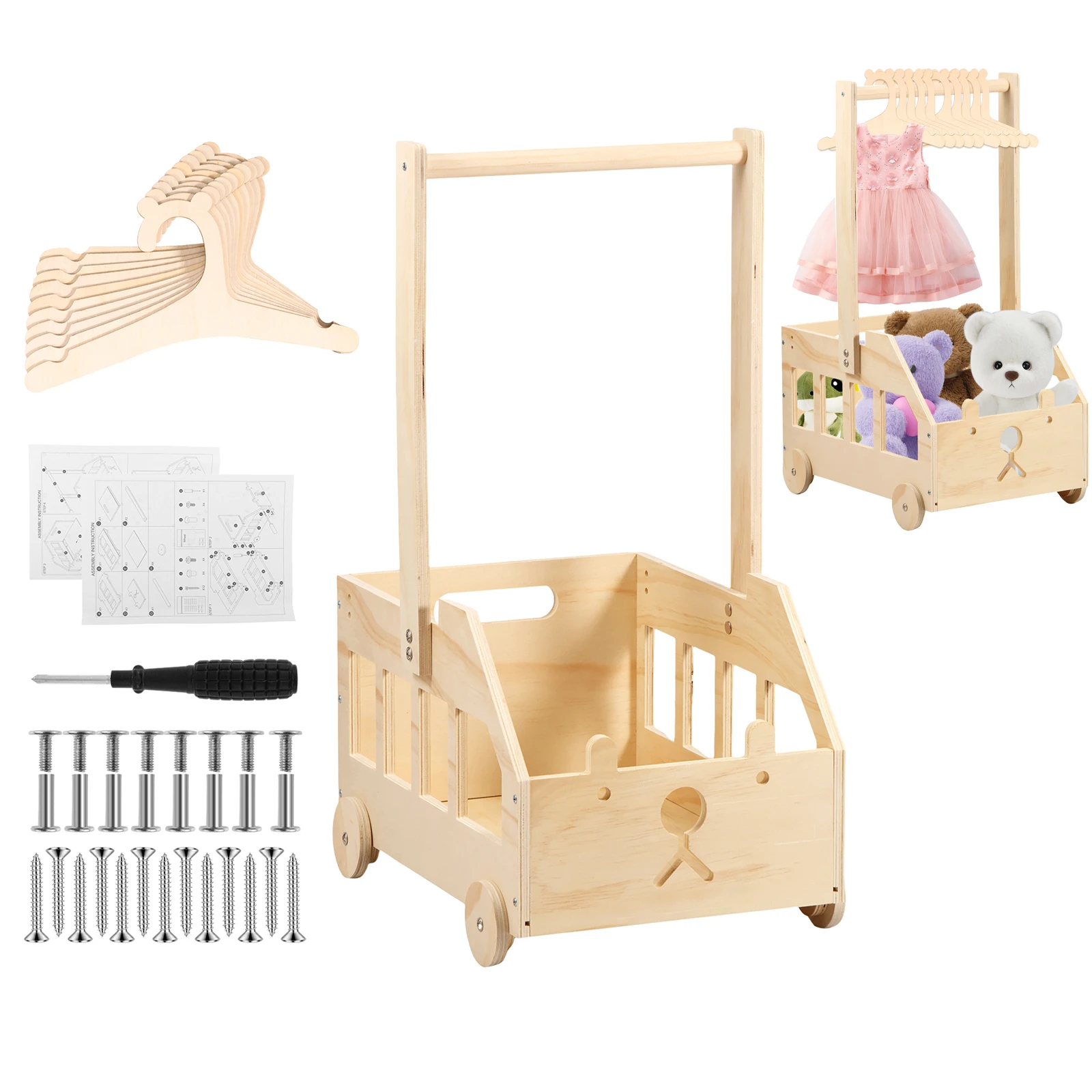 Wood Baby Shower Crate Closet with Wheels and Handle Versatile Baby Shower Gifts Basket DIY Baby Shower Basket for New Born Baby
Wood Baby Shower Crate Closet with Wheels and Handle Versatile Baby Shower Gifts Basket DIY Baby Shower Basket for New Born Baby