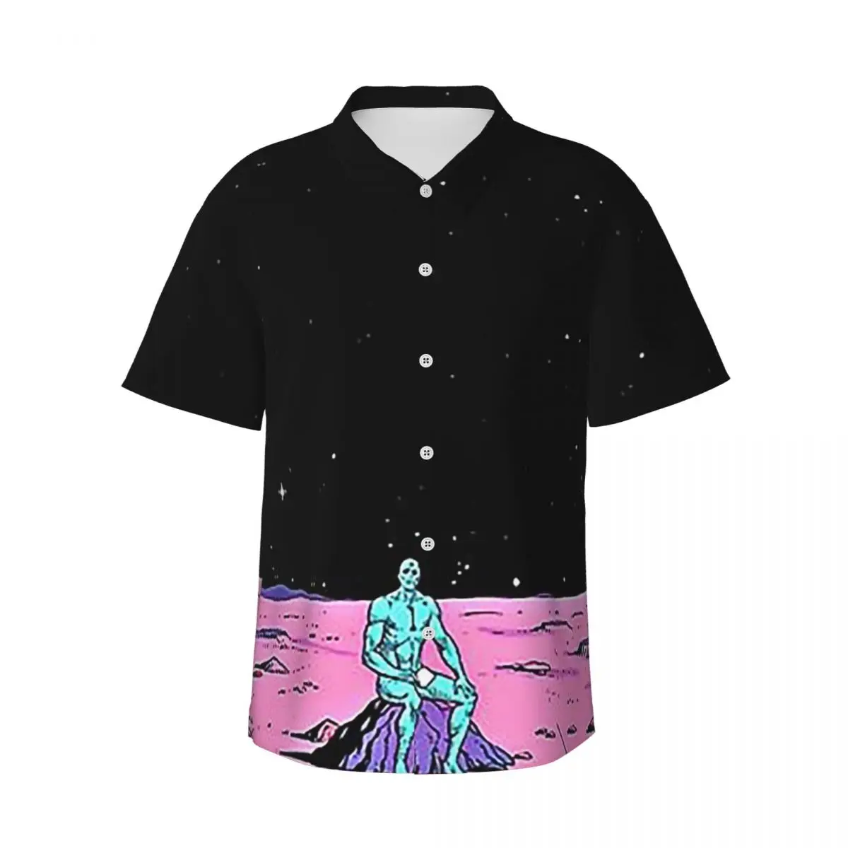 (Fixed) Dr. Manhattan Sitting On Mars (comic) Men's Shirts Hawaiian Short Sleeve Shirt Fashion Button Tops for Summer Beach
(Fixed) Dr. Manhattan Sitting On Mars (comic) Men's Shirts Hawaiian Short Sleeve Shirt Fashion Button Tops for Summer Beach