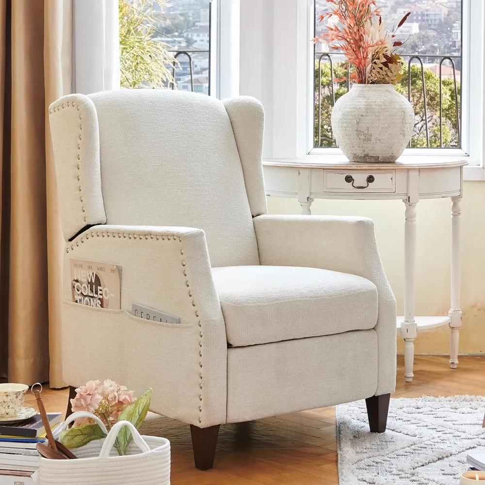 Кресло с откидывающейся спинкой Wingback и карманом для хранения, кресло из мягкой ткани для гостиной, кресло с откидывающейся спинкой
Кресло с откидывающейся спинкой Wingback и карманом для хранения, кресло из мягкой ткани для гостиной, кресло с откидывающейся спинкой