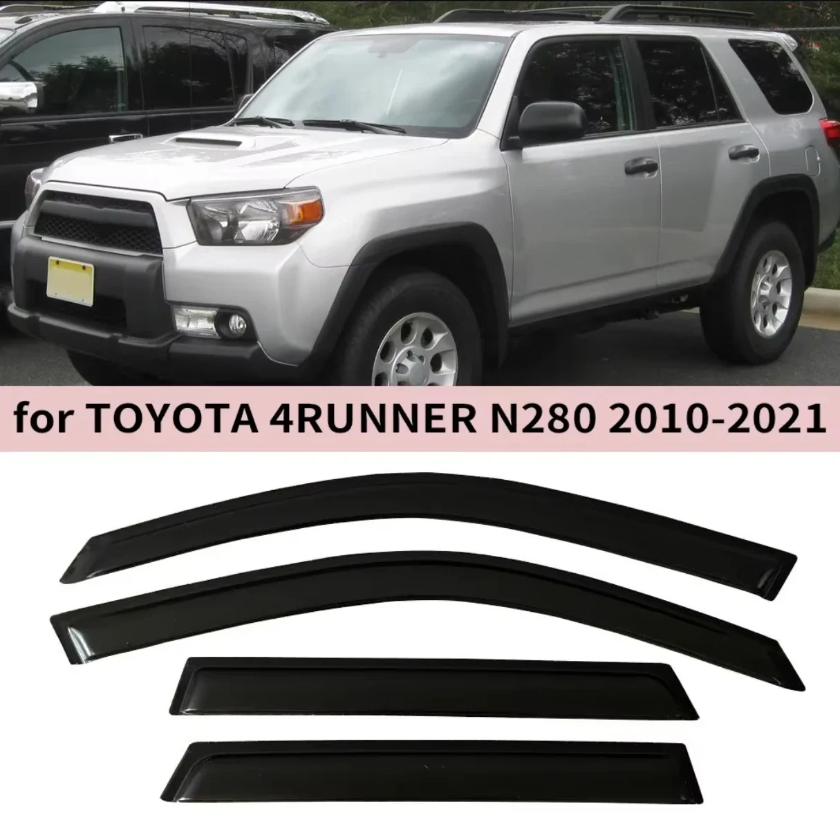 Для TOYOTA 4RUNNER N280 2010-2015 2016 2017 2018 2019 2020 2021 2022 2023 2024 ветровые дефлекторы, защита от дождя, козырек на окно двери 
Для TOYOTA 4RUNNER N280 2010-2015 2016 2017 2018 2019 2020 2021 2022 2023 2024 ветровые дефлекторы, защита от дождя, козырек на окно двери