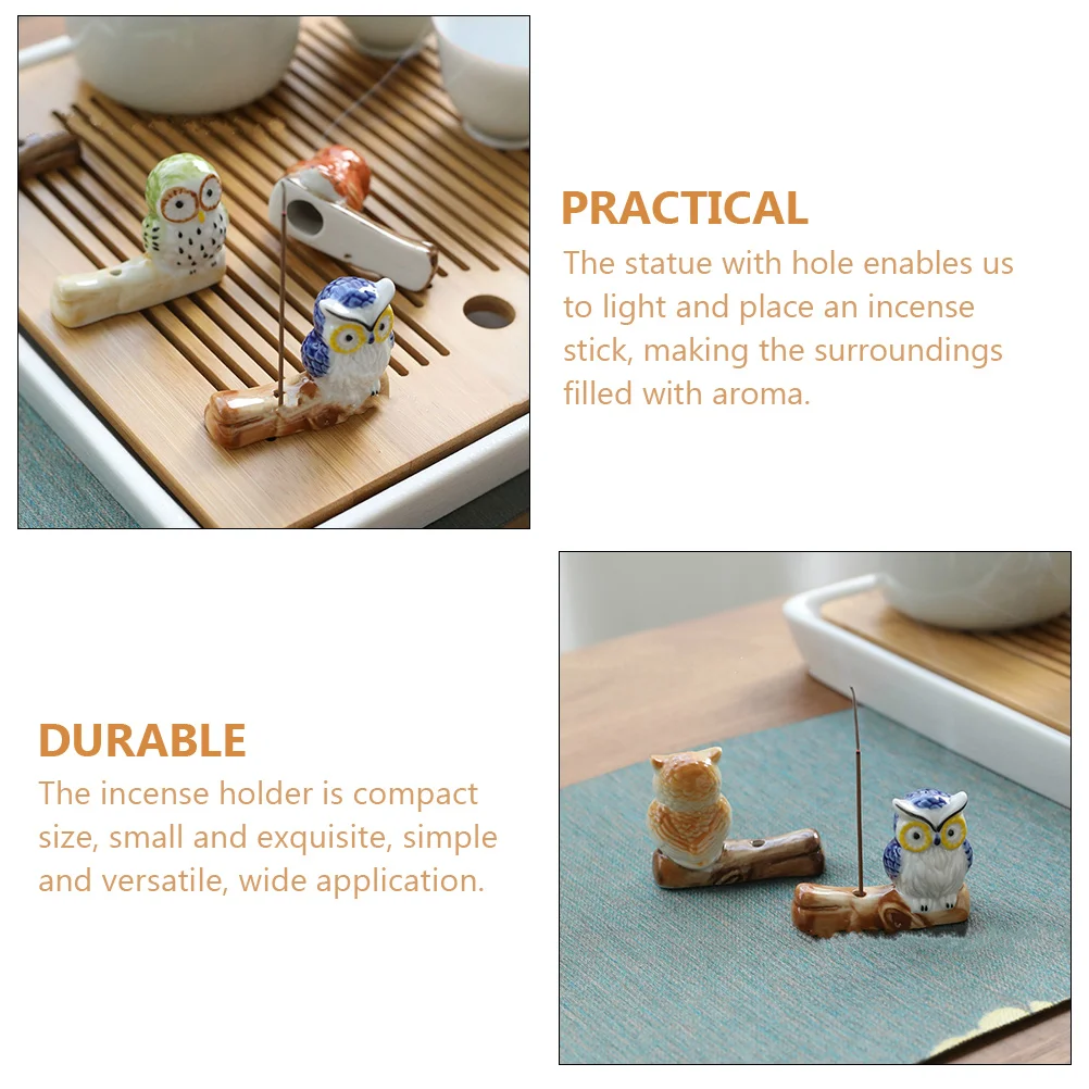 4Pcs Owl Censer Ceramic Incense Burner Holder Small and Elegant Incense Stick Stand for Living Room Hotel Library Decor
4Pcs Owl Censer Ceramic Incense Burner Holder Small and Elegant Incense Stick Stand for Living Room Hotel Library Decor