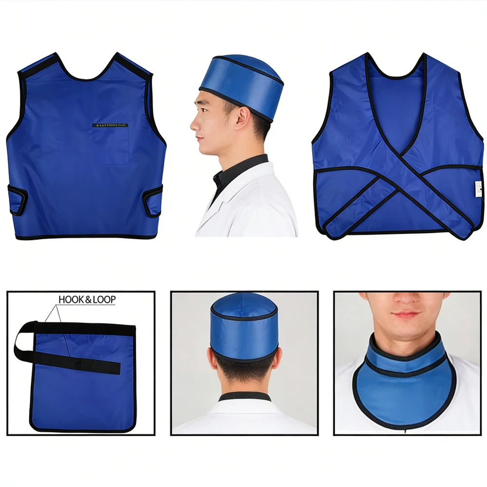 Комплект для радиационной защиты: куртка, фартук и жилет из свинцовой резины (0,35 мм Pb) для медицинского использования
Комплект для радиационной защиты: куртка, фартук и жилет из свинцовой резины (0,35 мм Pb) для медицинского использования